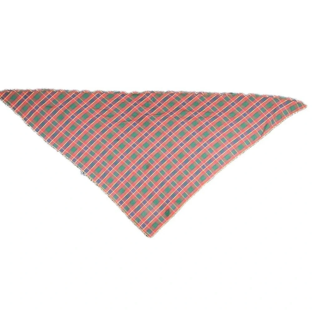 Boy Scouts of America Neckerchief Multicolor Plaid Scout Scarf Vintage